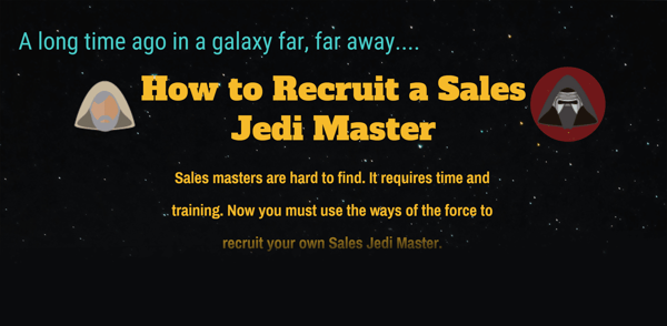 How to Recruit a Sales Jedi Master - Infographic