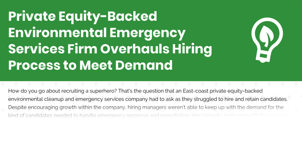 Private Equity-Backed Environmental Emergency Services Firm - Case Study